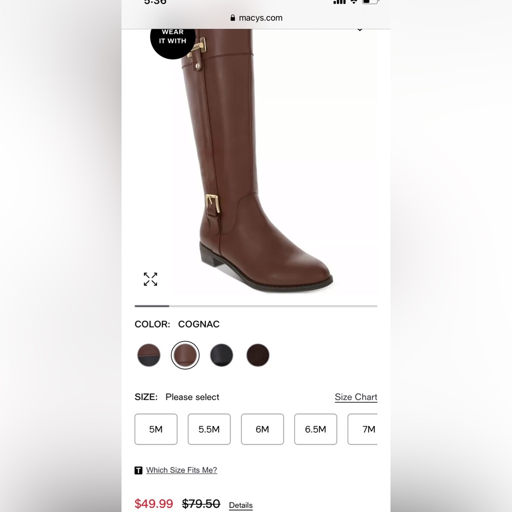NWT - never out of the box - Women’s size 5 brown boots